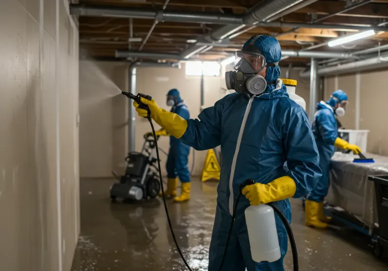 Basement Sanitization and Antimicrobial Treatment process in Soldotna, AK