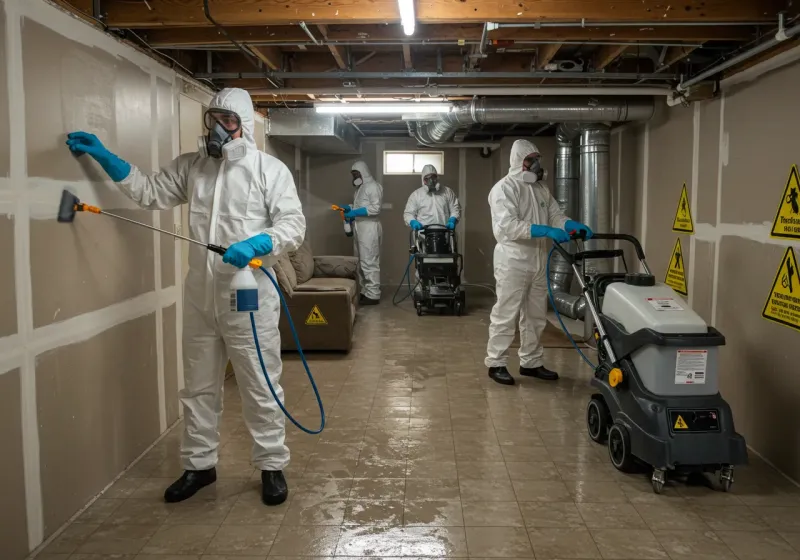 Basement Moisture Removal and Structural Drying process in Soldotna, AK